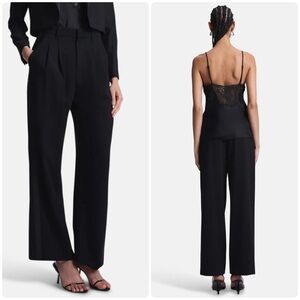A.L.C. Chase Tux Pants Black Wool Dress Size 8